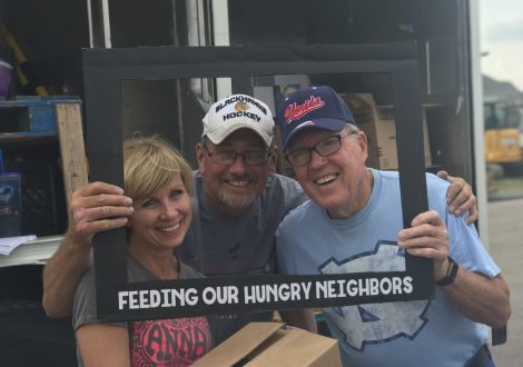 Mobile Food Pantry trucks provide 10,000 lbs of food to struggling families in Minooka, IL and surrounding communities.