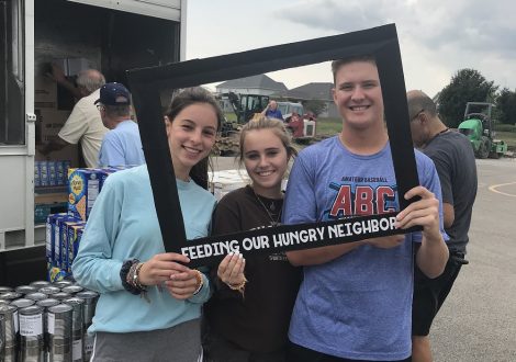 Mobile Food Pantry trucks provide 10,000 lbs of food to struggling families in Minooka, IL and surrounding communities.